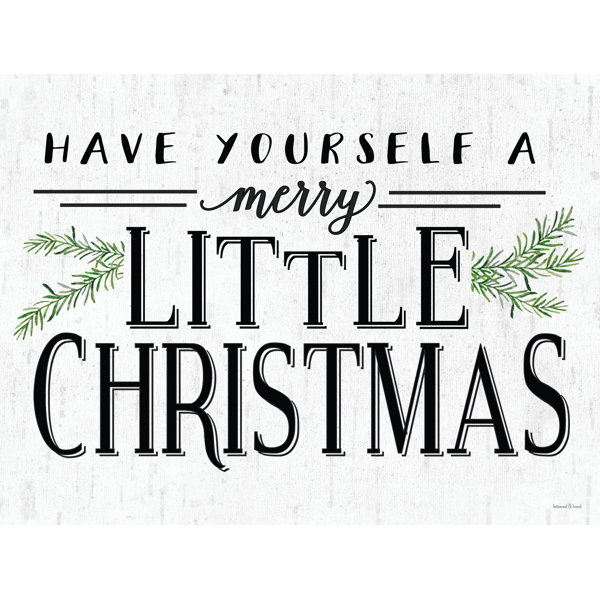 The Holiday Aisle® Merry Little Christmas On Canvas by Lettered & Lined